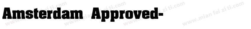 Amsterdam Approved字体转换